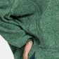 Casually Cool Brushed Hacci Exposed Seam Hoodie (Green)