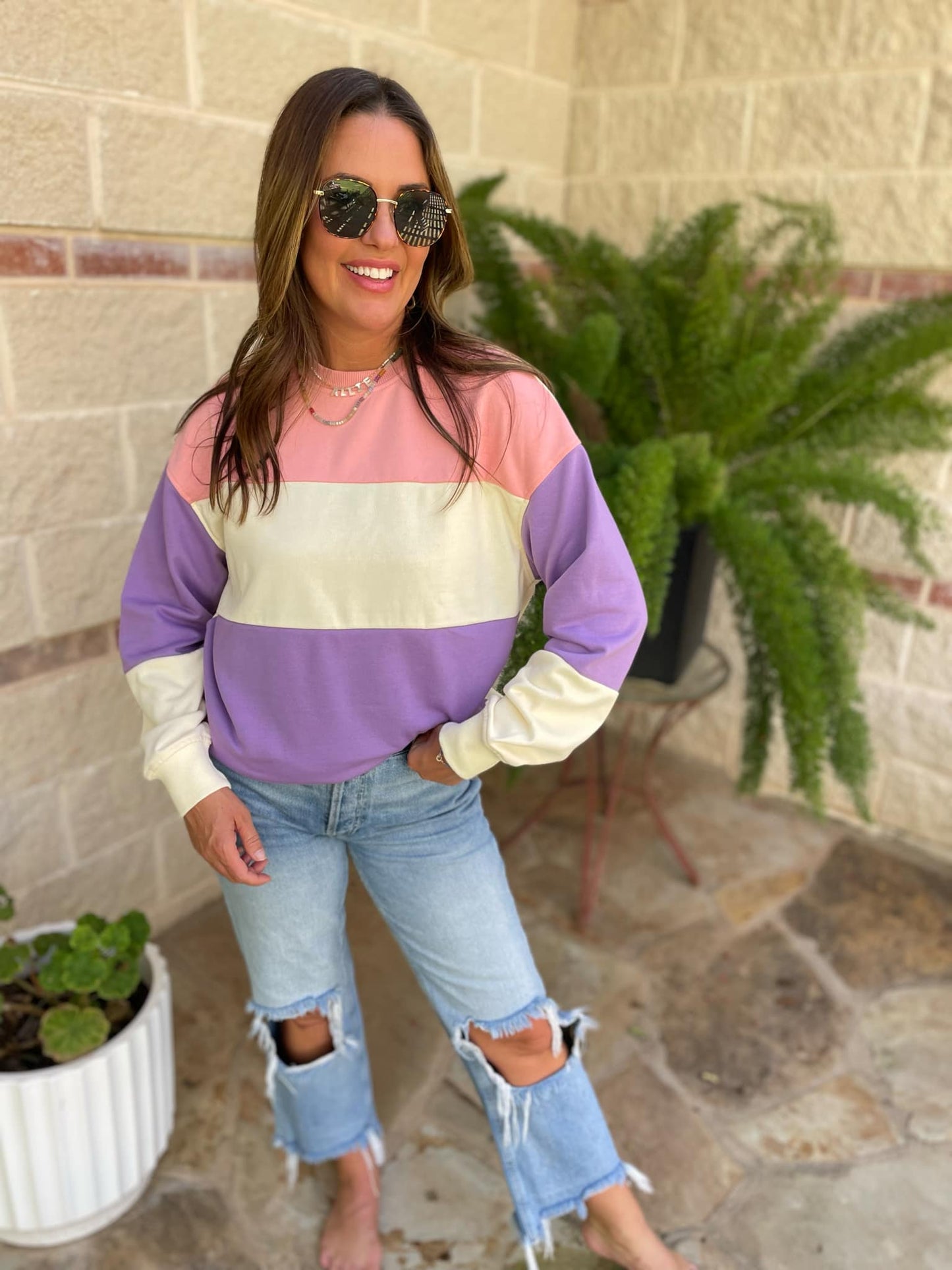 Finnley Colorblock Pullover in Four Colors