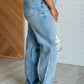 Ramona High Rise Rigid Magic Destroyed Straight Jeans