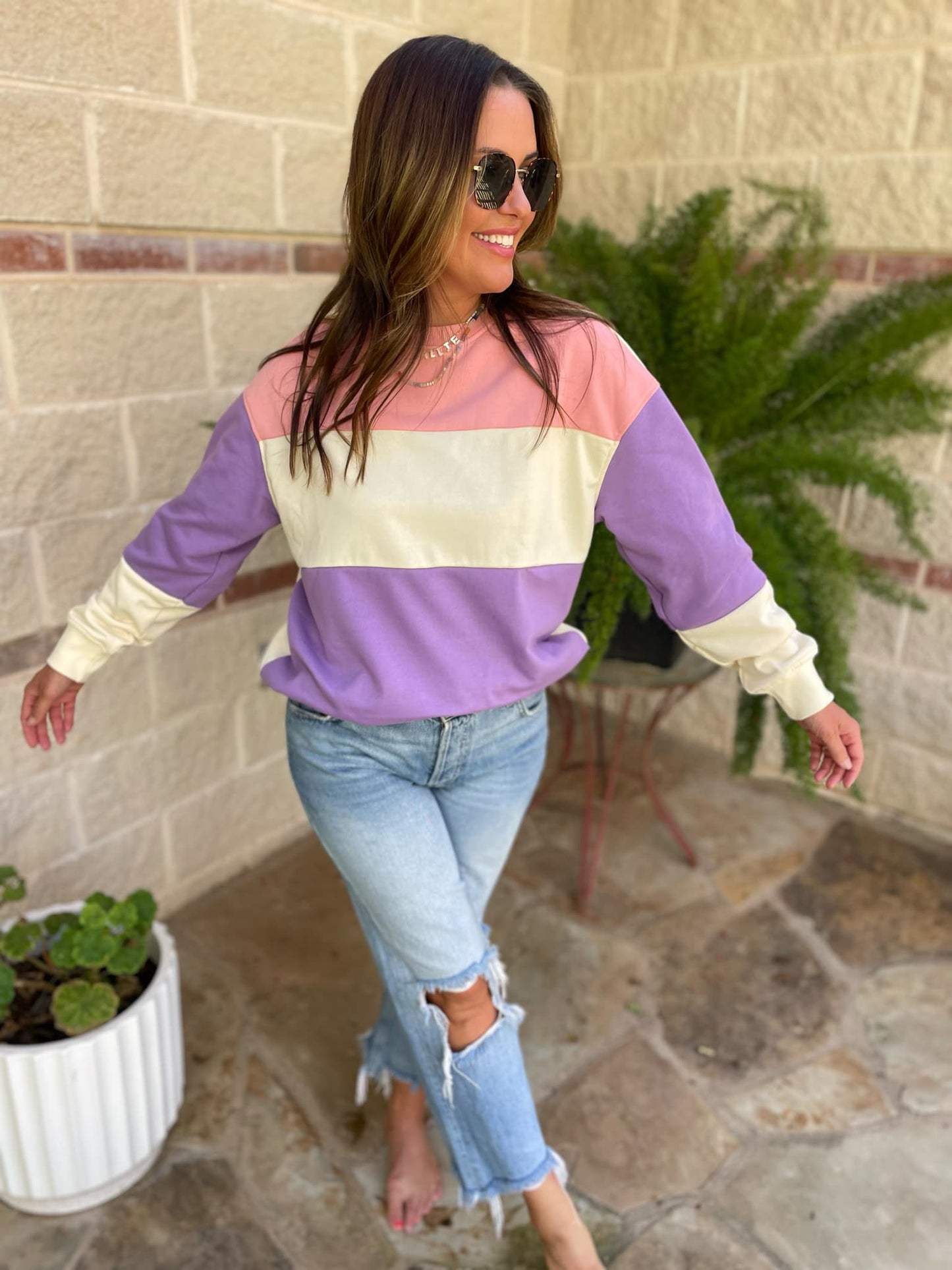 Finnley Colorblock Pullover in Four Colors