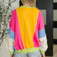 Blockbuster Color Block Pullover in Bright