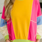 Blockbuster Color Block Pullover in Bright