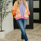Blockbuster Color Block Pullover in Muted