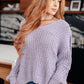 Captured My Interest Chunky V-Neck Sweater