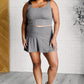 Full Force V Shaping High-Waist Skort in Titanium