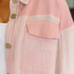 Hot & Unbothered Full Front Button Down Shacket in Pink