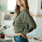 Just a Casual Crop Pullover