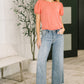 Mary Mid Rise Ankle Wide Leg + Hollywood WB + Fray Hem