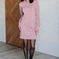 Dear Scarlett mauve long sleeve shift dress in scuba modal fabric