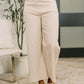 Only Pair High Waisted Wide Leg Bottoms in Linen