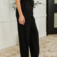 Peachy Keen Straight Leg Trousers in Black