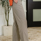 Peachy Keen Straight Leg Trousers in Stone Taupe