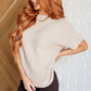 Relaxing Away Dolman Sleeve Knit Top in Taupe