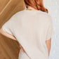 Relaxing Away Dolman Sleeve Knit Top in Taupe