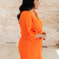 Roll With me Romper in Tangerine