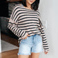 Self Assured Striped Sweater