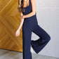 Shavasana Everyday Wide Leg Jumpsuit in Navy