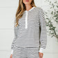 Situationally Sound Striped Long Sleeve Top and Shorts Set