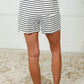 Situationally Sound Striped Long Sleeve Top and Shorts Set