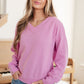 Totally Verified Long Sleeve V-Neck Top