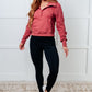 Under Her Spell Half Zip Pullover in Mauve
