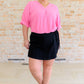 Up For Anything V-Neck Blouse in Pink