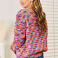 Woven Right V-Neck Long Sleeve Cardigan