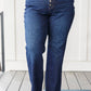 Arlo High Rise Button-Fly Straight Jeans