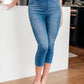Emily High Rise Cool Denim Pull On Capri Jeans