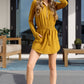 Getting Out Long Sleeve Hoodie Romper Gold Spice