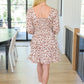 Move With Grace Floral Square Neck Mini Dress