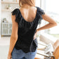 Parisian Stroll Lace Blouse in Black