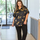 Party Animal Leopard Print Satin Set in Black