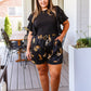 Party Animal Leopard Print Satin Set in Black