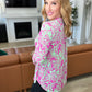 Lizzy Top in Emerald Pink Floral