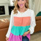 Taking It All In Color Block Top